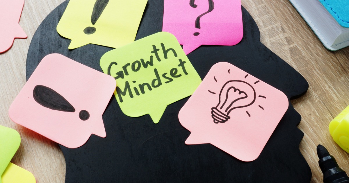 Sticky Notes that say Growth Mindset