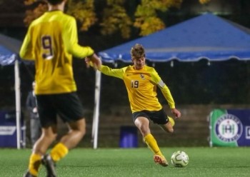 Xavier on the soccer field