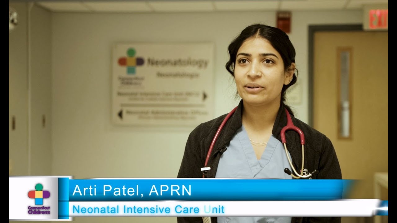 Arti Patel, a nurse practitioner, stands at the entrance to the NICU