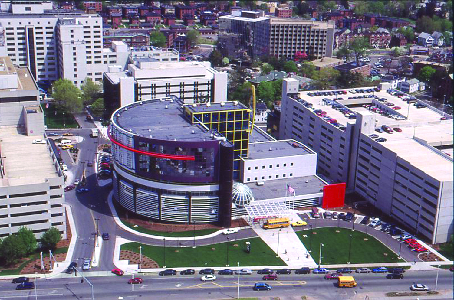 An aerial view of the Medical Center from 1996