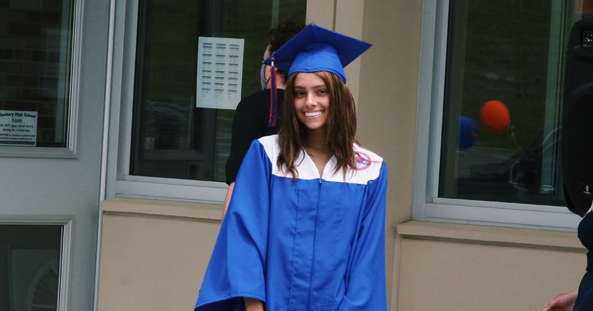 Alexandra at her high school graduation