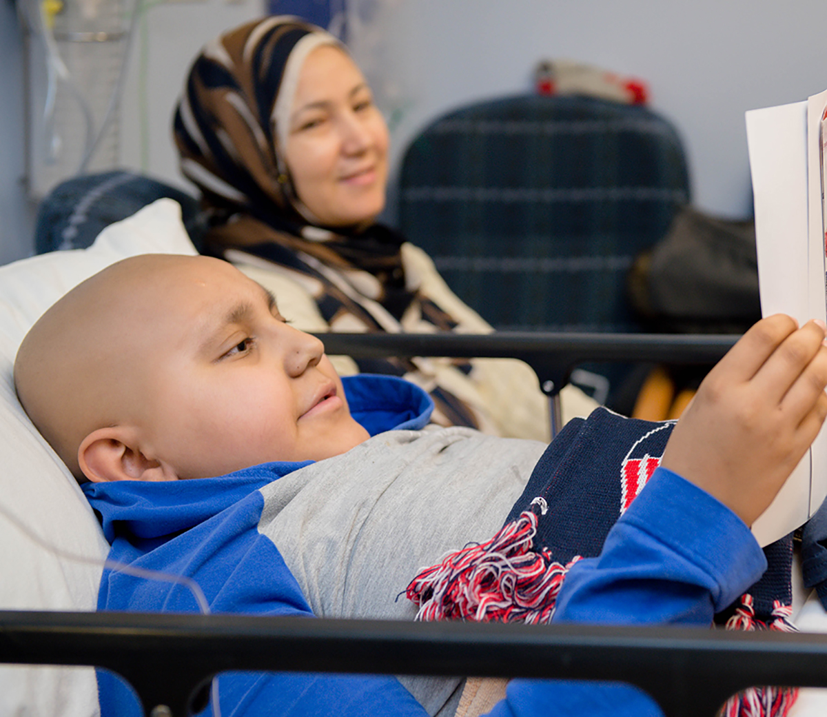 Youssef with his mom