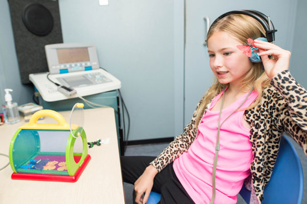 Hearing Test being performed