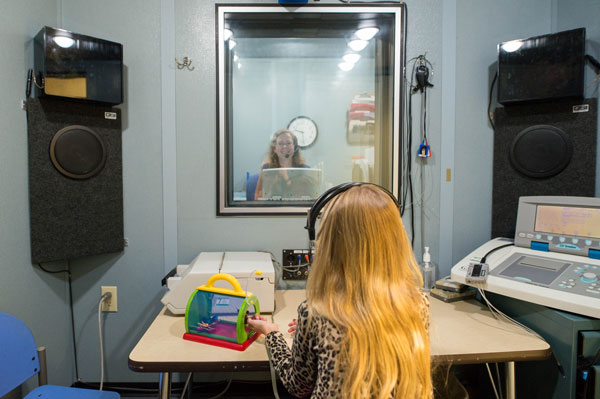 Hearing Test being performed