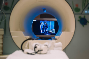 movie screen inside mri 