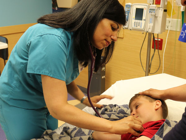 nurse with patient