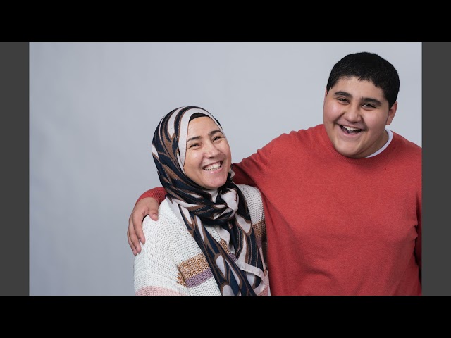 Youssef with his mom