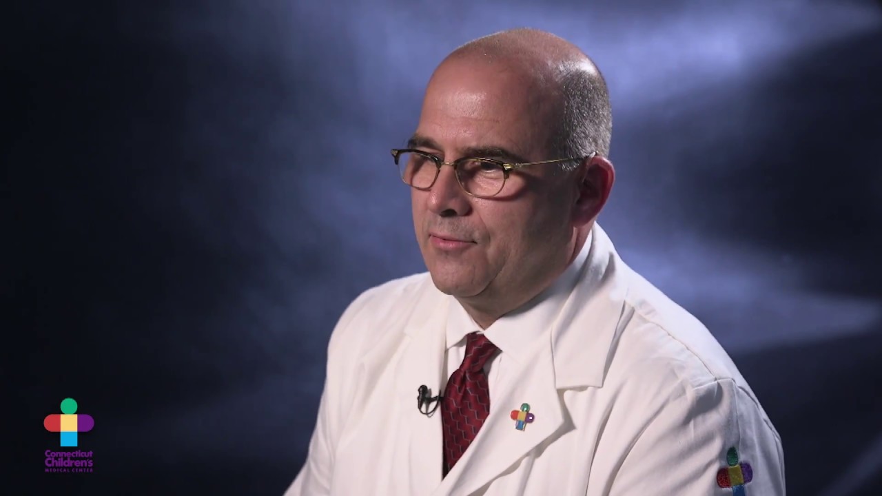 Screengrab from physician profile video with Dennis Mello, MD