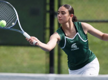 Haley playing tennis