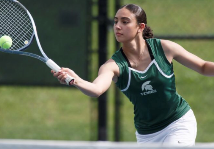 Haley playing tennis