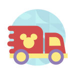 disney toy truck icon