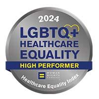 2024 LGBTQ+ Healthcare Equality High Performer Badge